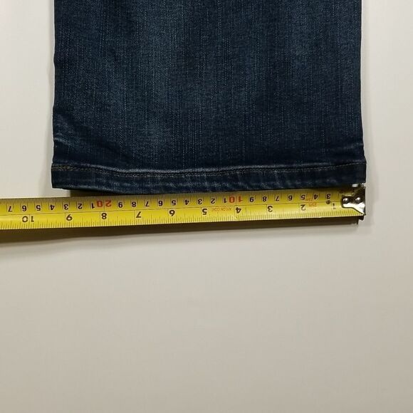 Jeaniologie Jeans Womens Blue  Size 40  Button And Zipper Closure 5 Pockets - Picture 6 of 10